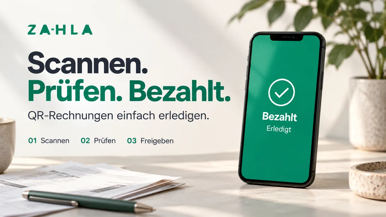 Erklärvideo: QR-Rechnung in vier Schritten per App bezahlen