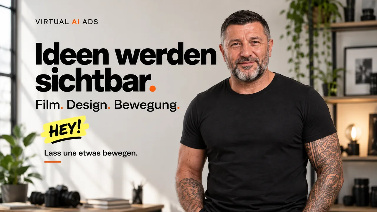 Showreel von VIRTUAL AI ADS: Presenter in verschiedenen Animationsstilen