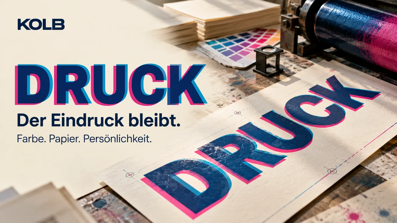 Risografie-Typografie mit Überdruck-Farben für eine Druckerei